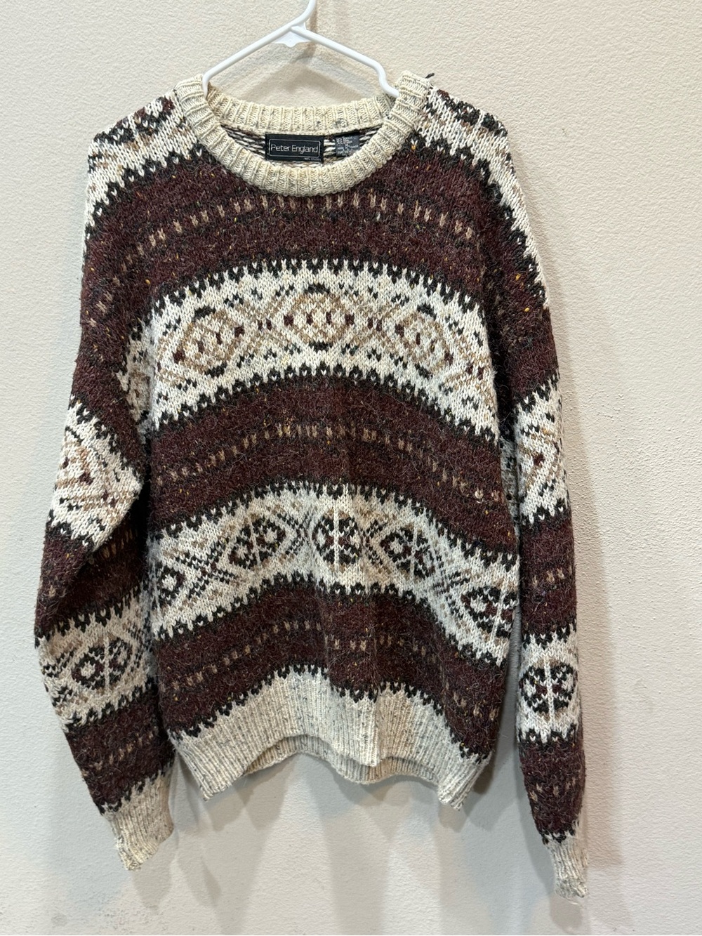 Vintage Peter England Multicolored knit sweater